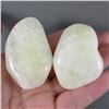 Image 4 : Set of 2 Polished Sulfur Crystals & a Dumotierite in Quartz Crystal