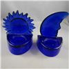 Image 2 : Cobalt Blue Sun & Moon Candle Holders