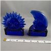Image 3 : Cobalt Blue Sun & Moon Candle Holders