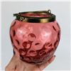 Image 3 : Antique Cranberry Glass Jar