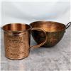 Image 1 : Set of 2 - Copper Mug & Bowl
