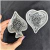 Image 4 : Set of 4 Vintage Indiana Glass Card Suit Glass Dishes