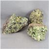 Image 2 : Set of 3 Peridot Crystal Geodes - Arizona