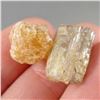 Image 2 : Set of 2 Raw Imperial Topaz Crystals - Brazil