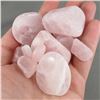 Image 2 : Lot of Frosted Tumbled Rose Quartz Crystals - Brazil