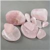 Image 3 : Lot of Frosted Tumbled Rose Quartz Crystals - Brazil