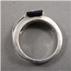 Image 2 : Sterling Silver Ring with Black Onyx Stone Size 8
