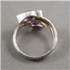 Image 2 : Sterling Silver Ring with Amethyst CZ Crystal Size 6