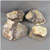 Image 3 : Set of 4 Raw Septarian Dragonstone Crystals - Madagascar