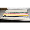 Image 2 : Vintage Hudson Bay Blanket 36" - Blue Label - Made in UK Merino Wool