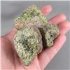 Image 1 : Set of 3 Peridot Crystal Geodes - Arizona