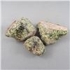 Image 3 : Set of 3 Peridot Crystal Geodes - Arizona