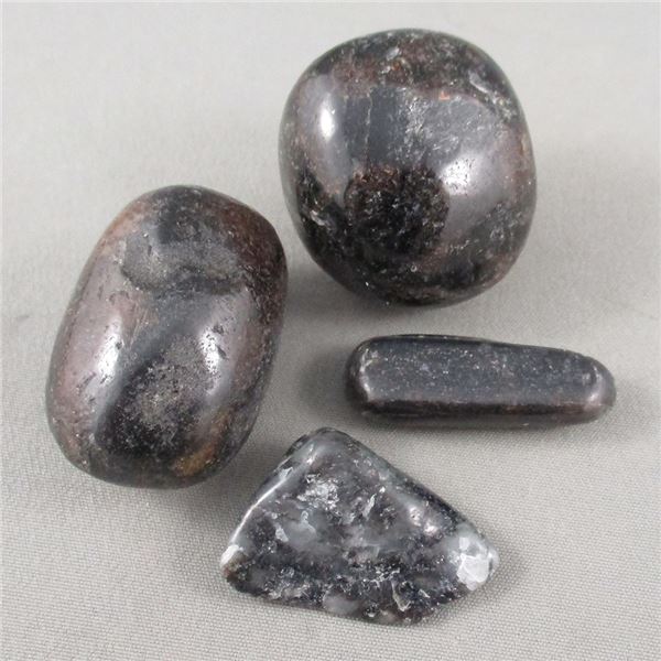 Set of 4 Polished Astrophyllite Crystals - Russia