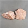 Image 4 : 2 Raw Peach Moonstone Crystals & 2 Raw Dumortierite Crystals