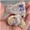 Image 2 : Set of 2 Raw Purple Morado Opal Crystals - Mexico