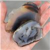 Image 1 : 2 Polished Natural Agate Slices - Brazil