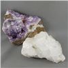 Image 2 : Raw Thunder Bay Amethyst Cluster & Raw Zeolite Crystal Cluster