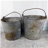 Image 2 : Lot of 4 Galvanized Pails