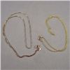 Image 1 : Set of Two - 14K Gold over Sterling Silver Chains