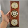 Image 2 : Vintage 3 in 1 Barometer on Wood