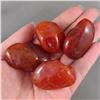 Image 1 : Set of 4 Polished Carnelian Crystals - Madagascar