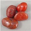 Image 2 : Set of 4 Polished Carnelian Crystals - Madagascar