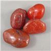 Image 2 : Set of 4 Polished Carnelian Crystals - Madagascar