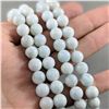 Image 1 : Lot of 2 Strands of Aquamarine Beads 8mm