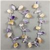 Image 2 : Lot of 2 Strands of Beads - Imt Amber & Amethyst/Citrine Points