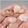 Image 2 : Set of 4 Chalcedony Rose Crystals - USA