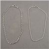 Image 1 : Set of 2 Sterling Silver 925 Anklet Chains