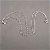 Image 2 : Set of 2 Sterling Silver 925 Anklet Chains