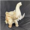 Image 3 : Large Onyx Stone Elephant Statue