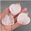 Image 1 : Set of 3 Rose Quartz Hearts