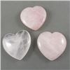 Image 3 : Set of 3 Rose Quartz Hearts