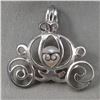 Image 1 : Princess Carriage Pendant with Akoya Pearl (925 Sterling Silver)