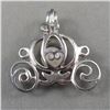 Image 3 : Princess Carriage Pendant with Akoya Pearl (925 Sterling Silver)