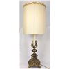 Image 2 : MCM Brass Lamp 41" tall