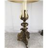 Image 5 : MCM Brass Lamp 41" tall