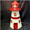 Vintage Folk-art - Handmade Lighthouse Lamp 17" Tall