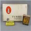 Image 1 : Vintage Turret Cigarettes (Empty), Anacin Tin (Empty) and Tack & Dominion Nails (Full)