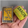 Image 5 : Vintage Turret Cigarettes (Empty), Anacin Tin (Empty) and Tack & Dominion Nails (Full)