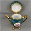Image 3 : Vintage Porcelain Footed Teapot Trinket Jewelry Box