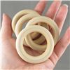 Image 2 : Lot of Wood Rings for Macramé (Mixed Sizes)