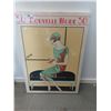 Image 1 : NOS BEAUTIFUL CANVAS PRINT OF VINTAGE AD
