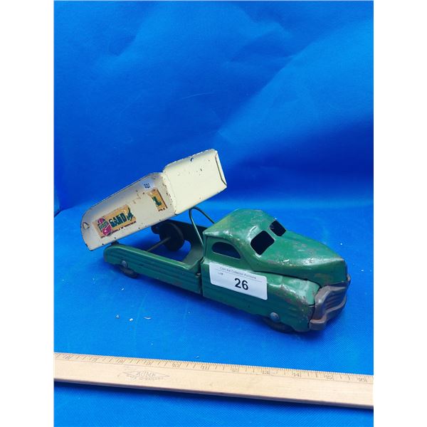 VINTAGE BUDDY L SAND & GRAVEL PRESSED STEEL TRUCK