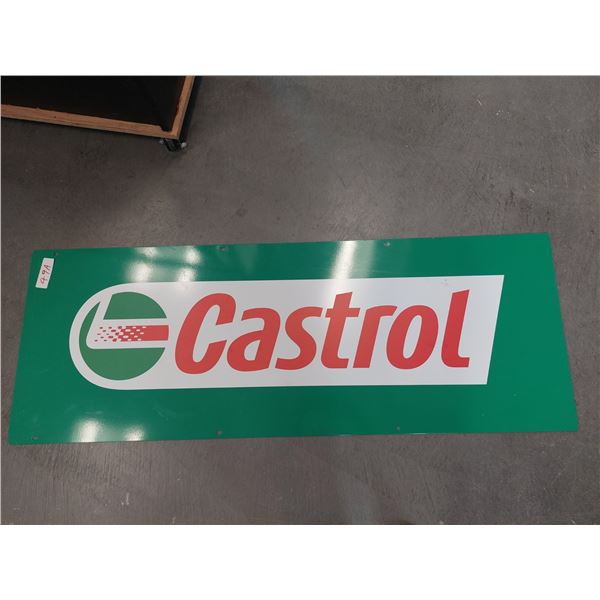 VINTAGE METAL CASTROL SIGN 44'X16'
