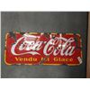 Image 1 : VINTAGE PORCELAIN COKE KICK PLATE