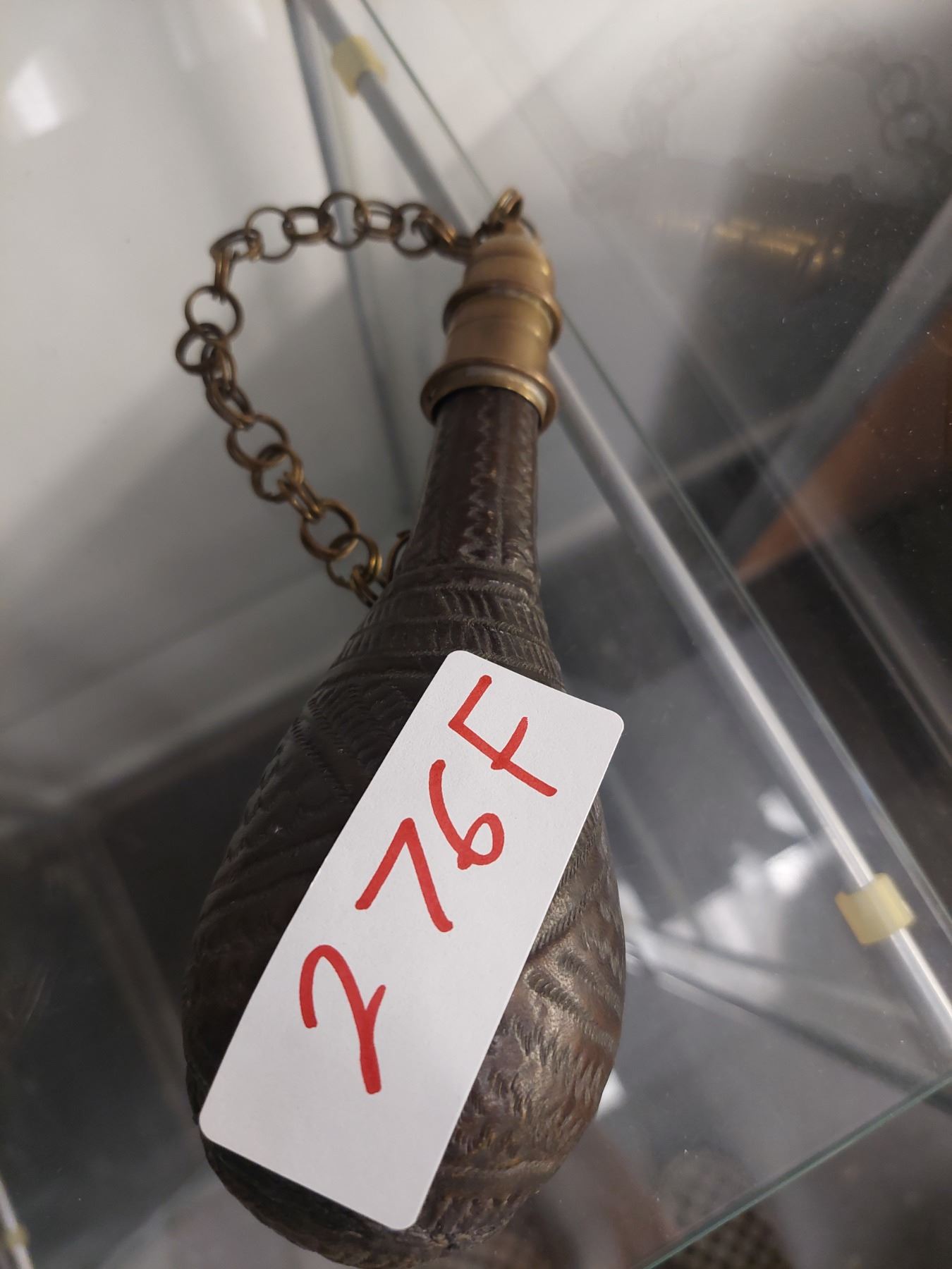 ANTIQUE POWDER FLASK