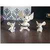 Image 1 : CUTEST BIG EARED MICE PORCELAIN FIGURINES
